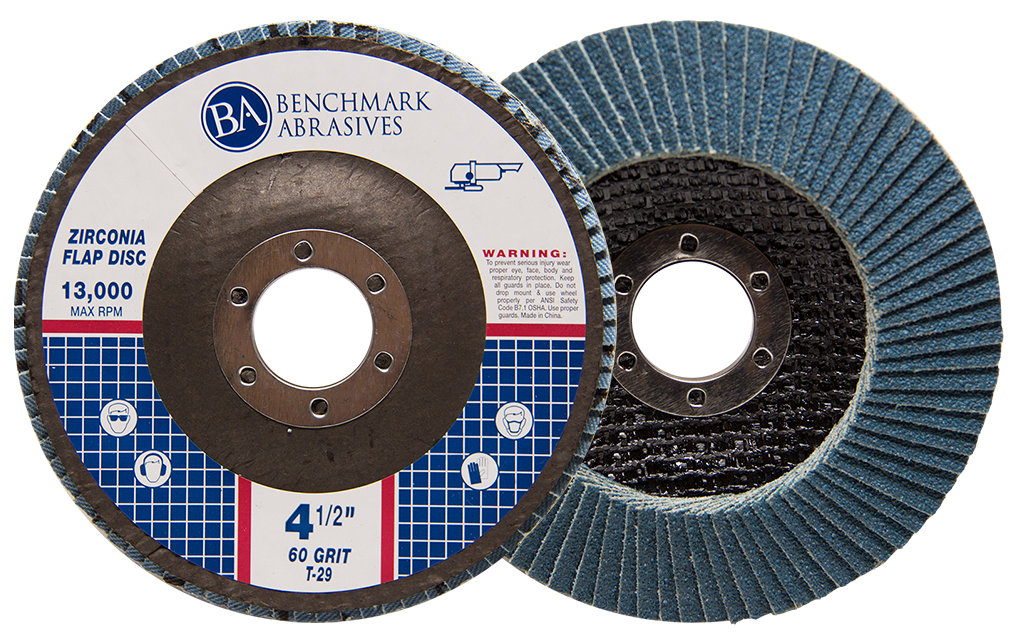 500 Pack 4.5” x 7/8" Professional 60 Grit Zirconia Flap Disc Grinding